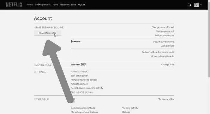 How can you delete a netflix account? image 2